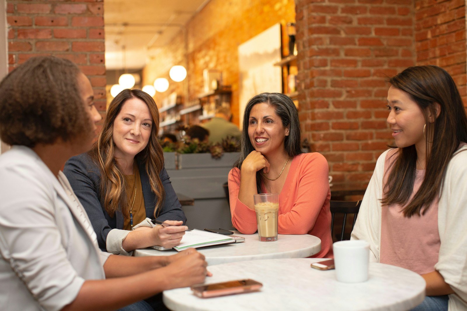An agency team in conversation with their client