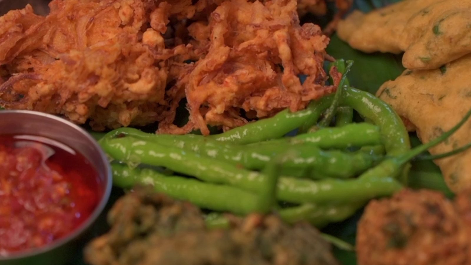 A loaded snack platter shot for Gazra Cafe