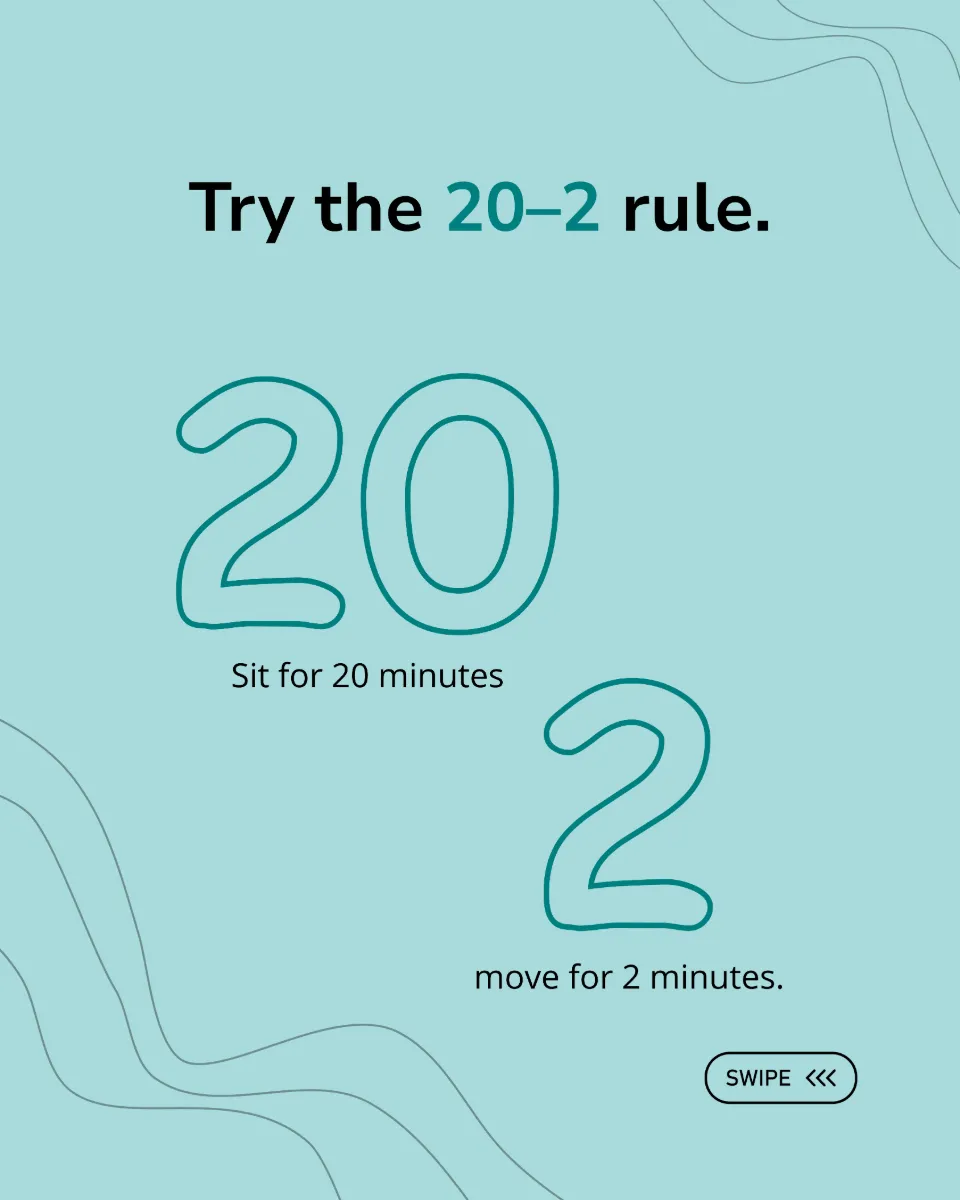 A campaign frame inviting a twenty-minute sit